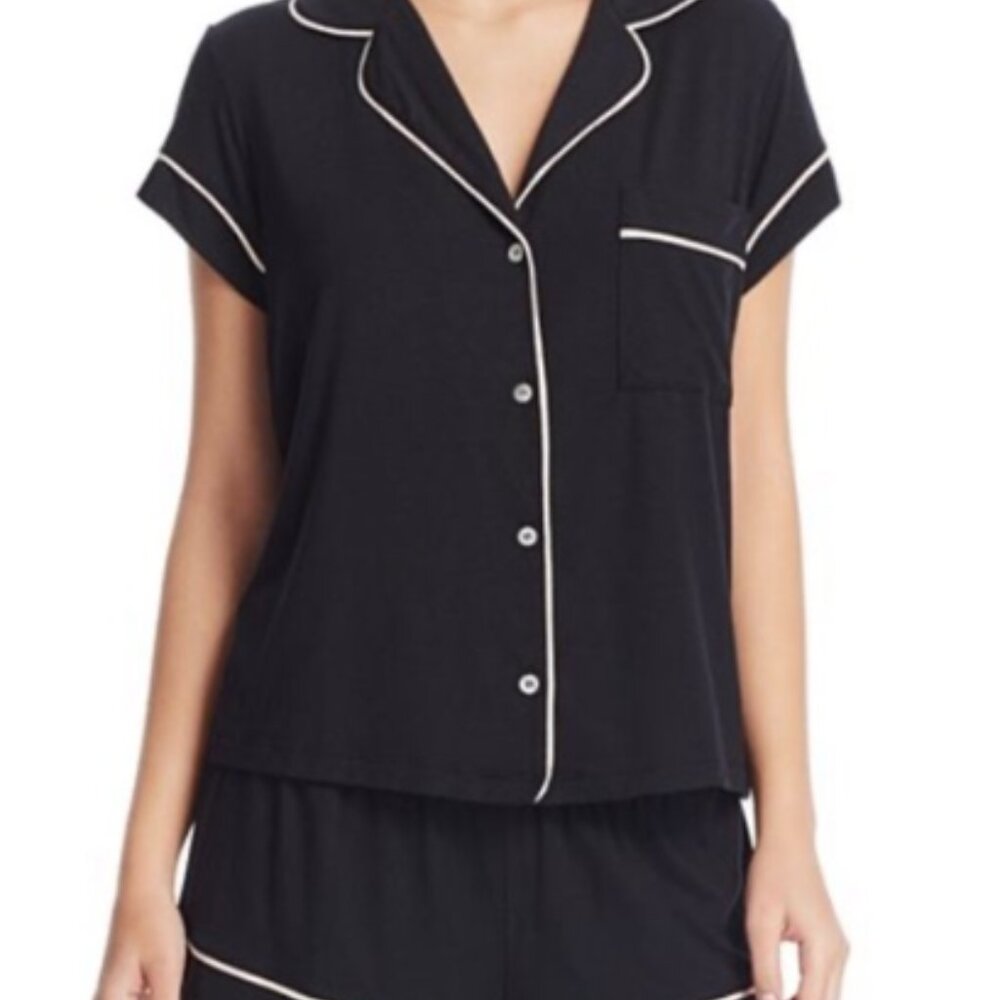 EBERJEY Gisele Shortie Pajama Set Black Size M
